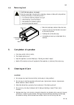 Preview for 25 page of Salvis Smartline BI371806 Operating Instructions Manual