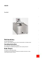 Preview for 1 page of Salvis SousChef GN 2/3 Operating Instructions Manual