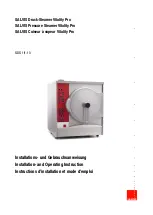 Preview for 1 page of Salvis Vitality Pro SDS 1/1-13 Installation And Operating Instruction