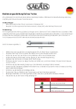 Preview for 22 page of Salvus Torino User Manual