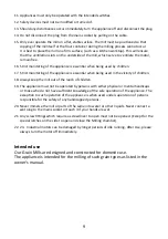 Preview for 9 page of Salzburger Getreidemühlen Carina Owner'S Manual And User'S Manual