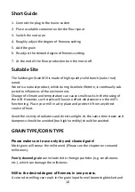 Preview for 10 page of Salzburger Getreidemühlen Carina Owner'S Manual And User'S Manual