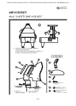 Предварительный просмотр 22 страницы SAM Billiards Cosmic Hockey Instruction Handbook Manual