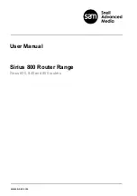 Предварительный просмотр 1 страницы Sam Sirius 840 User Manual