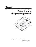 Sam4s ER-260 SERIES Operation And Programming Manual preview