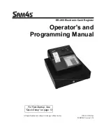 Sam4s ER-265 Operator'S And Programming Manual preview