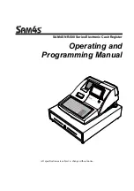 Preview for 1 page of Sam4s NR-500 Series Operating And Programming Manual