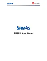 Sam4s SHR-200 User Manual preview