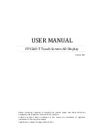 Samar Technologies FP1560-T User Manual preview