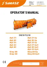 SaMASZ AlpS 271 Operator'S Manual preview