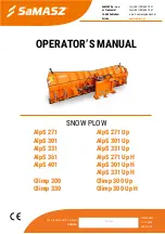 Preview for 1 page of SaMASZ AlpS 271 Operator'S Manual