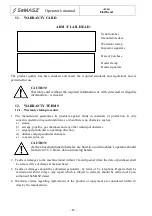 Предварительный просмотр 64 страницы SaMASZ CAMEL 900 Operator'S Manual