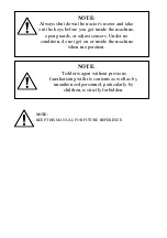 Preview for 2 page of SaMASZ DUO 1200 Operator'S Manual