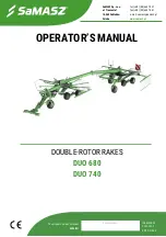 SaMASZ DUO 680 Operator'S Manual preview