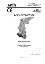 SaMASZ FP 20 Operator'S Manual preview