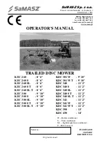 SaMASZ KDC 260 Operator'S Manual preview