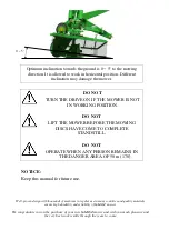 Preview for 2 page of SaMASZ KDD 861 Operator'S Manual