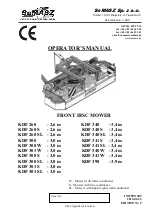 SaMASZ KDF 260 Operator'S Manual preview