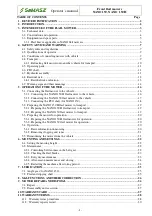 Preview for 3 page of SaMASZ NANO 150 Operator'S Manual