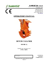 SaMASZ OR 080 L Operator'S Manual preview