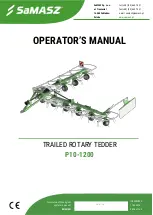 SaMASZ P10-1200 Operator'S Manual preview