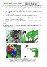 Preview for 20 page of SaMASZ P4-420 Operator'S Manual