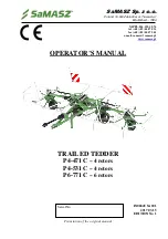 Предварительный просмотр 1 страницы SaMASZ P4-471 C Operator'S Manual