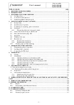 Preview for 3 page of SaMASZ SAND 400 Operator'S Manual