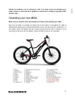 Предварительный просмотр 13 страницы Samebike T7 2019 Owner'S Manual