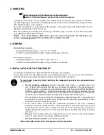 Preview for 9 page of SAMES KREMLIN A3 Original Manual