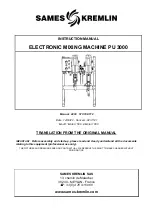 Preview for 12 page of SAMES KREMLIN PU3000 2L 53/1 Translation From The Original Manual