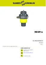 SAMES KREMLIN REGPro User Manual preview