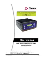 Sames GNM 100 User Manual preview