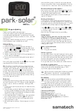 sametech park solar DIGITAL User Manual preview