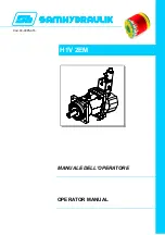 samhydraulik H1V 2EM Operator'S Manual preview