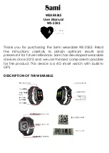 Sami WEARABLE WS-2352 User Manual preview