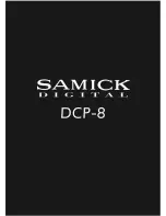 Preview for 1 page of Samick DCP-8 Manual