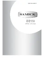 Samick SG110 Owner'S Manual preview