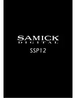 Samick SSP12 Owner'S Manual preview