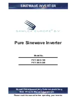 Samlex Europe PST-300S-12E Owner'S Manual preview