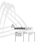 Preview for 1 page of Samlex Solar SRV-150-30A Owner'S Manual