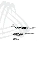 Samlexpower Evolution EVO-4248SP Quick Start Manual предпросмотр