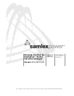 Предварительный просмотр 1 страницы Samlexpower Evolution Series Owner'S Manual