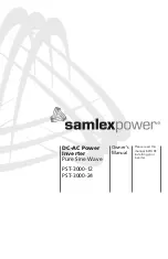 Samlexpower PST-3000-12 Owner'S Manual предпросмотр