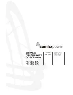 Предварительный просмотр 1 страницы Samlexpower PST-30S-12A Owner'S Manual