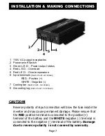 Предварительный просмотр 7 страницы Samlexpower PST-60S-24A Owner'S Manual