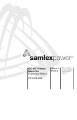 Предварительный просмотр 1 страницы Samlexpower PST-60S-48E Owner'S Manual