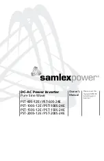 Samlexpower Pure Sine PST-60S-12E Owner'S Manual preview