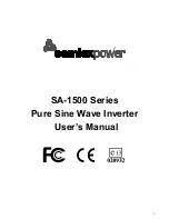 Samlexpower SA-1500 Series User Manual preview