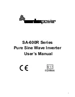 Preview for 1 page of Samlexpower SA-600R Series User Manual